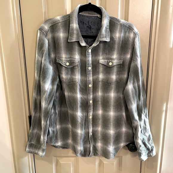 True Grit Other - True Grit Plaid Long Sleeve Button Down Shirt